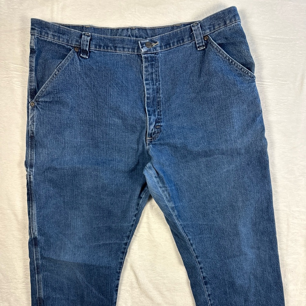 Wrangler Mens Carpenter Pants Size 40x29.5 Blue Jeans Workwear Style 130273
